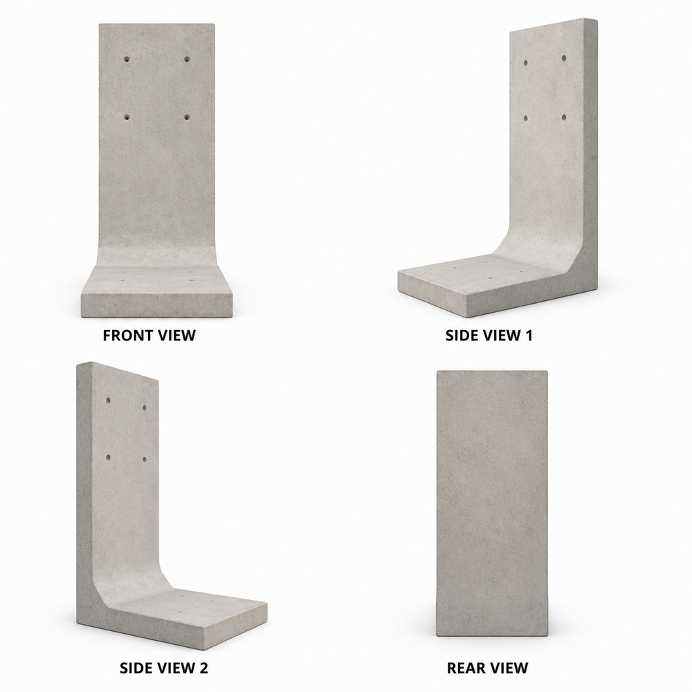 Precast Re Walls - Dimension (L*W*H): Customized (Typically Ranges From 1 M X 0.15 M X 2 M Up To Project Requirement)