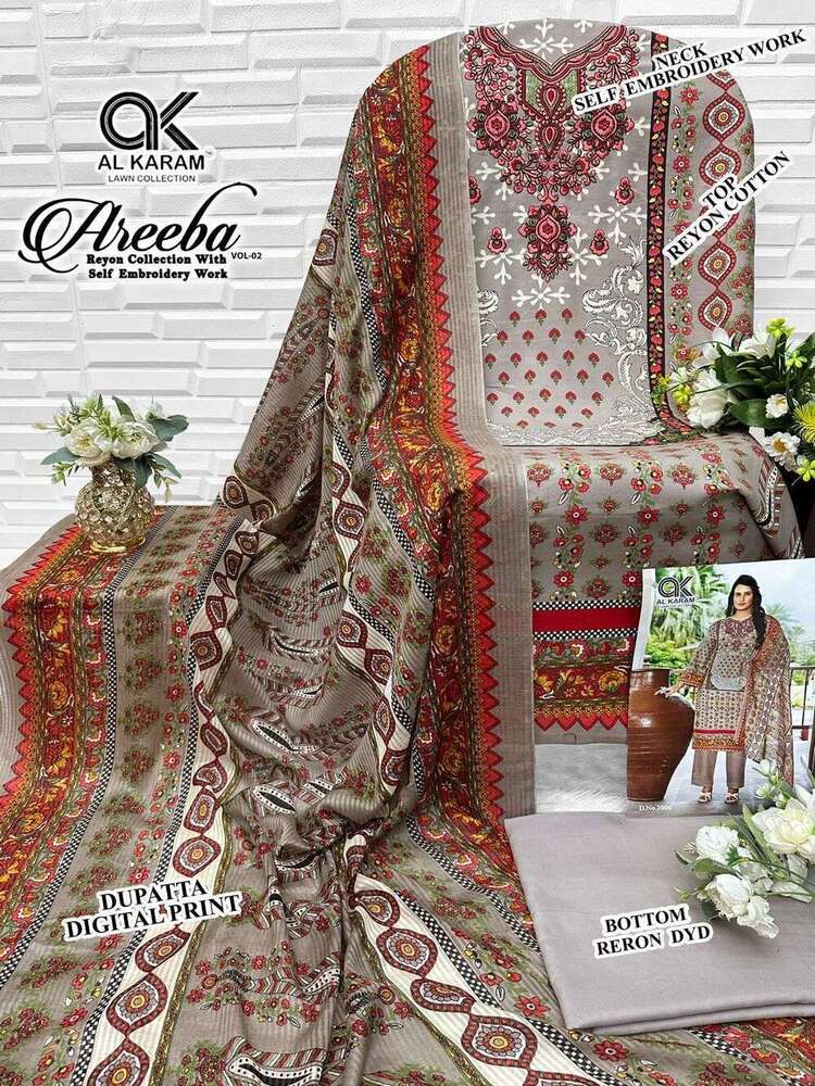 Ladies Ethnic Maroon Unstitched Suit