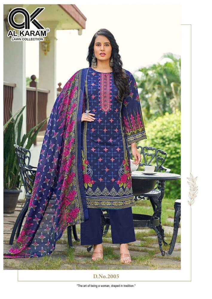 Ladies Lawn Palazzo Suit