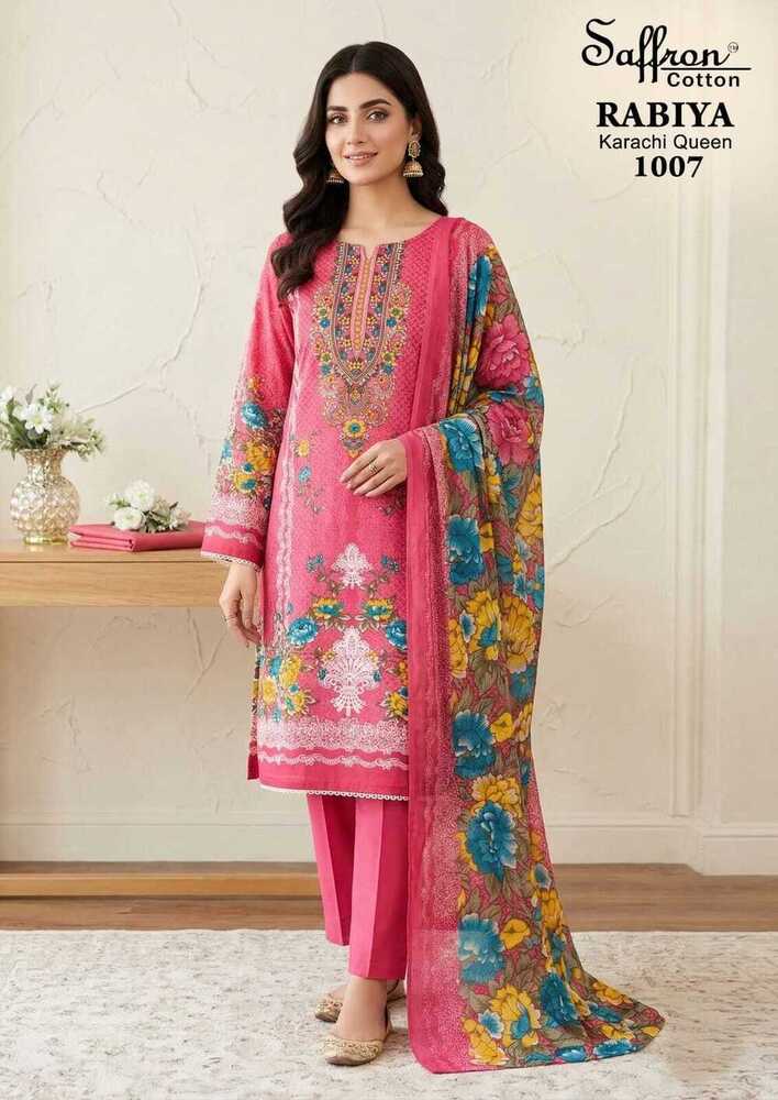 Ladies Green Yellow Cotton Pant Suit