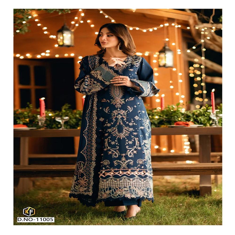 Traditional Pant Suit - Color: Navy Blue