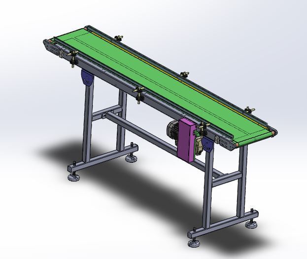 Flat Belt Conveyor with Loading Ramp