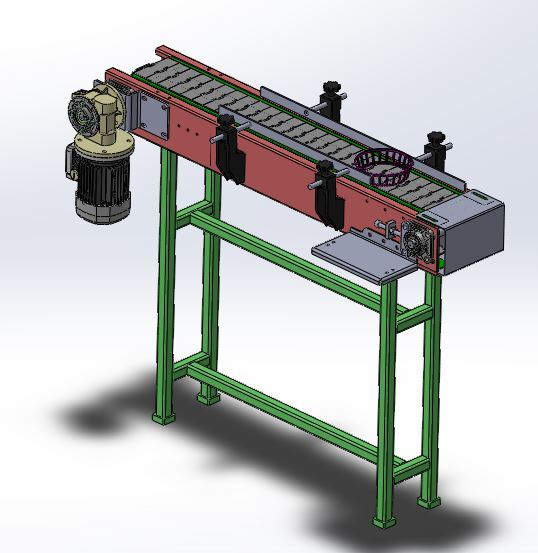 Heavy Duty Slat Chain Conveyor