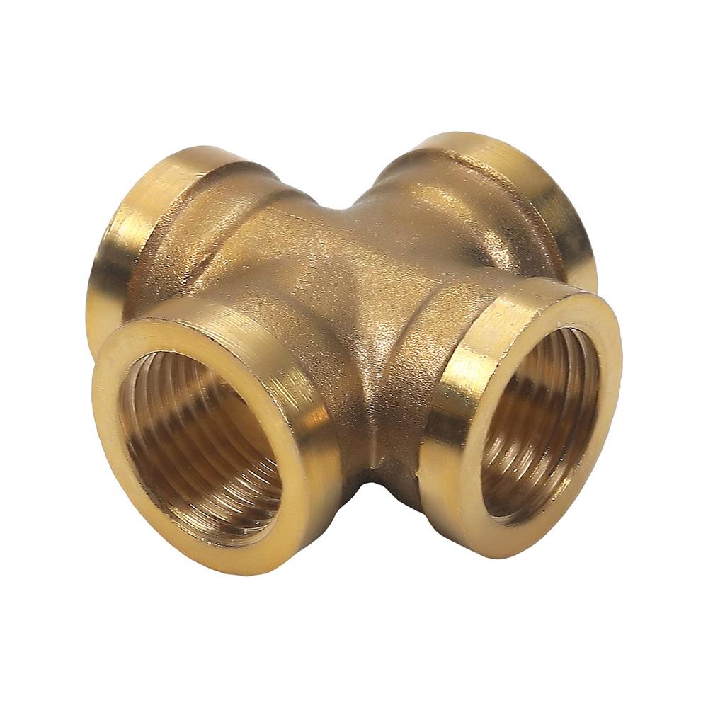 BRASS FEMALE CROSS WAY