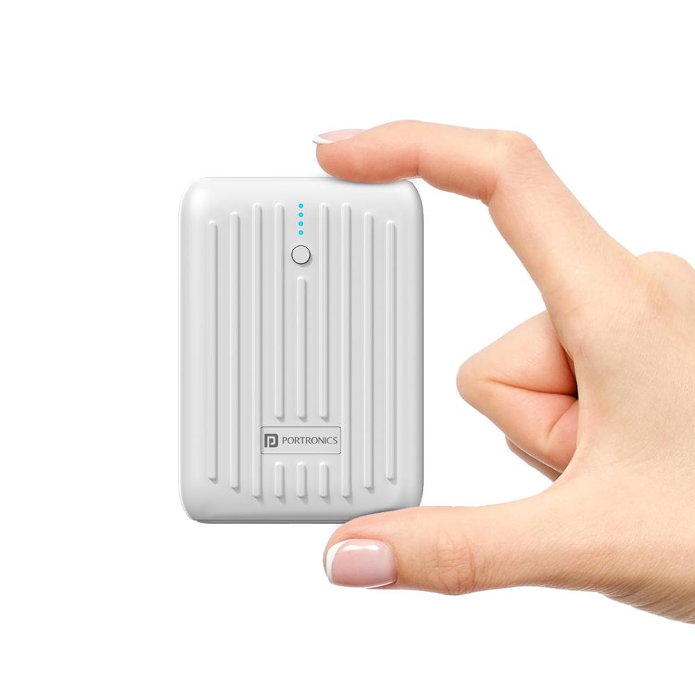 Portronics Zapcell 10k 10000mAh 22.5W Pocket Size Nano Powerbank with Compact & Light