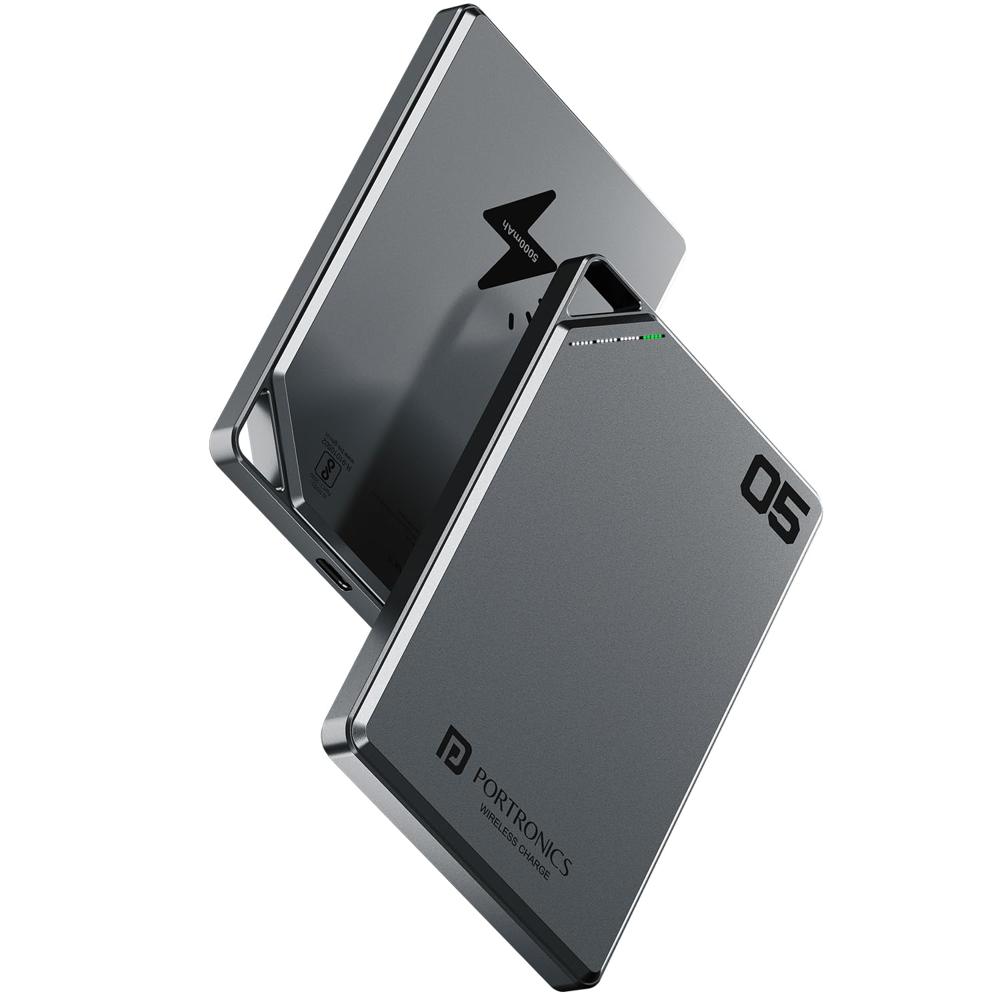 Portronics Boosty 5k 5000mah 20w Wireless Magnetic Fast - Battery Capacity: 5000 Milliampere-hour (mah)