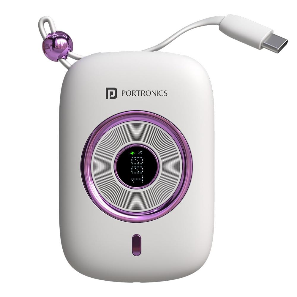 Portronics Power Shutter Pro 35W 10000mAh SuperFast Charging Wired Powerbank with in-Built