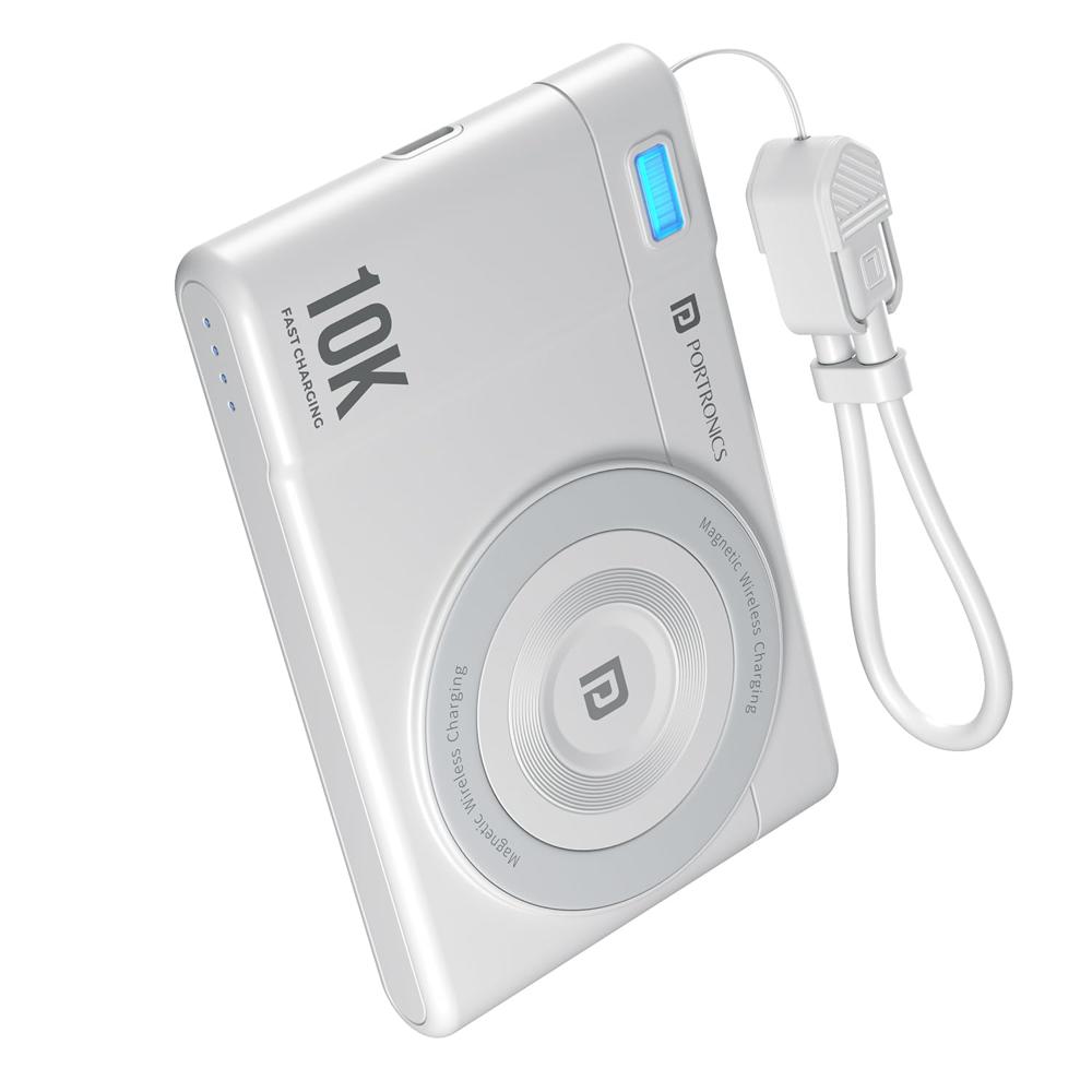 Portronics PowerShutter Air 10K 10000mAh 15W Wireless Magnetic Fast Charging