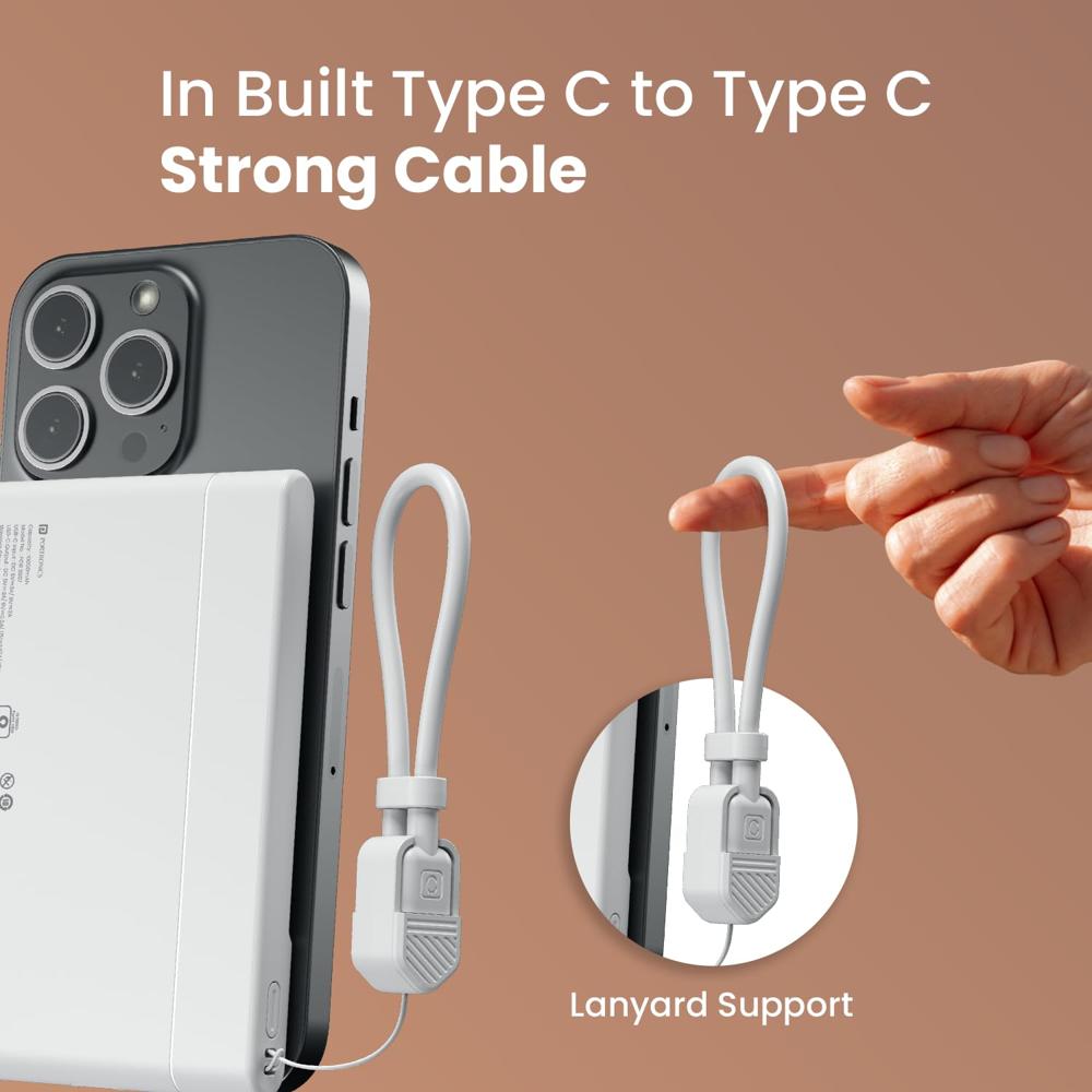 Portronics PowerShutter Air 10K 10000mAh 15W Wireless Magnetic Fast Charging