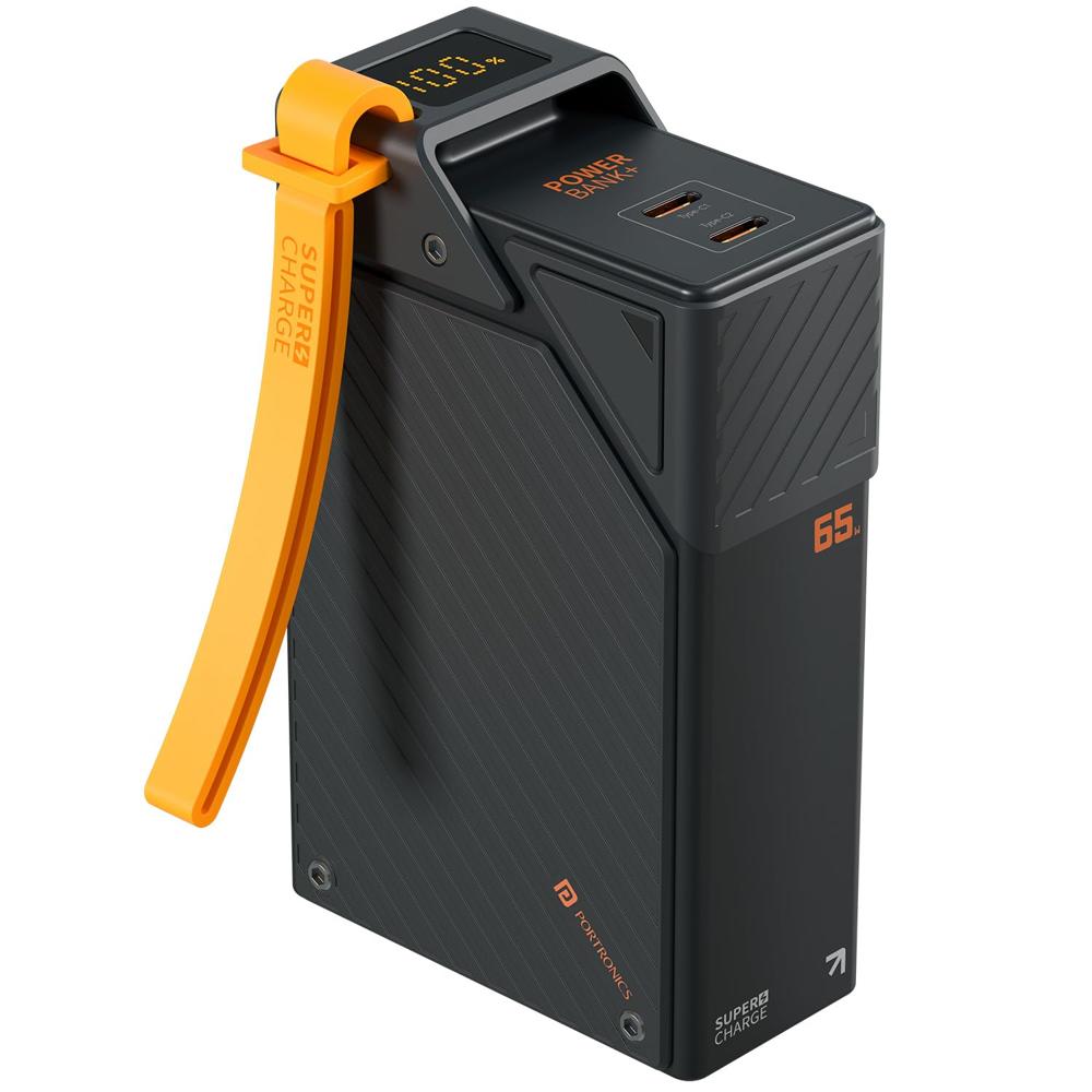 Portronics 65W Halley 20K 20000mAh Fast Charging Powerbank for Android Smartphones, iPhones, ipads