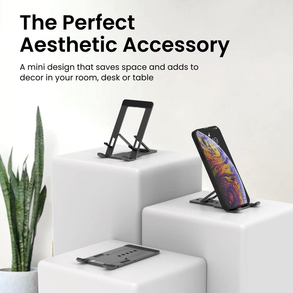Portronics Modesk One Universal Mobile & Tablet Holder with 5
