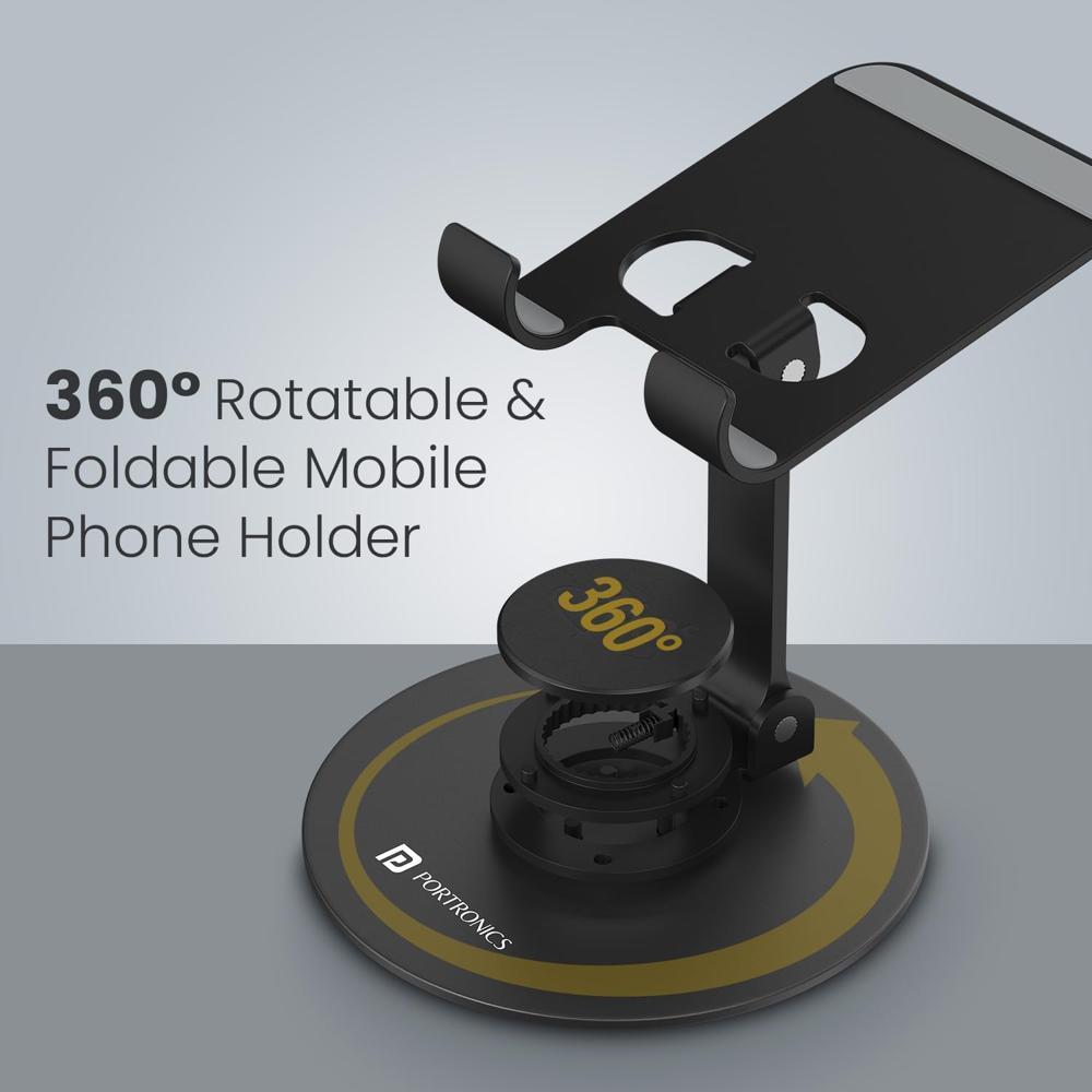 PORTRONICS Mobile Holding Stand Adjustable, Foldable