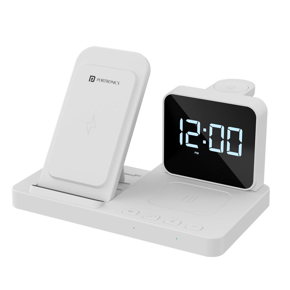 Portronics Bella 15 W 3 in 1 Wireless Charger