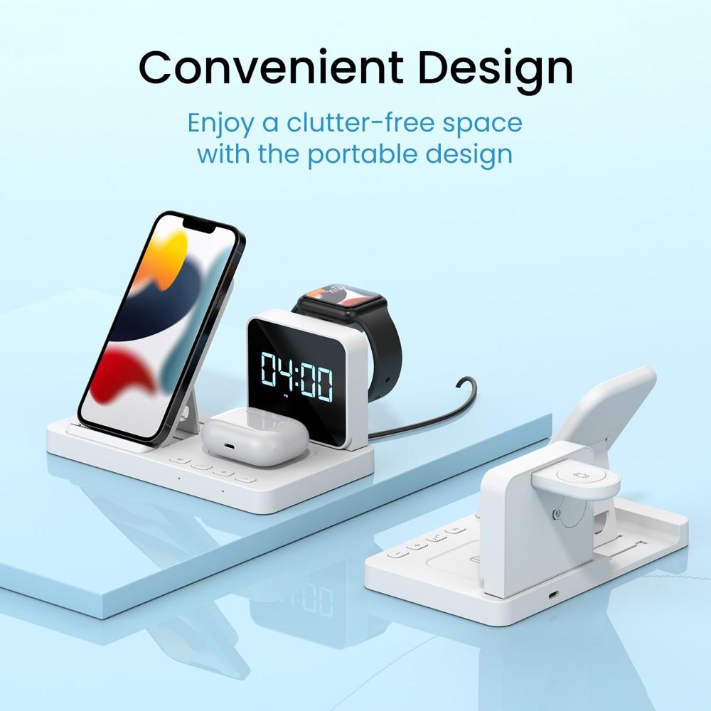 Portronics Bella 15 W 3 in 1 Wireless Charger