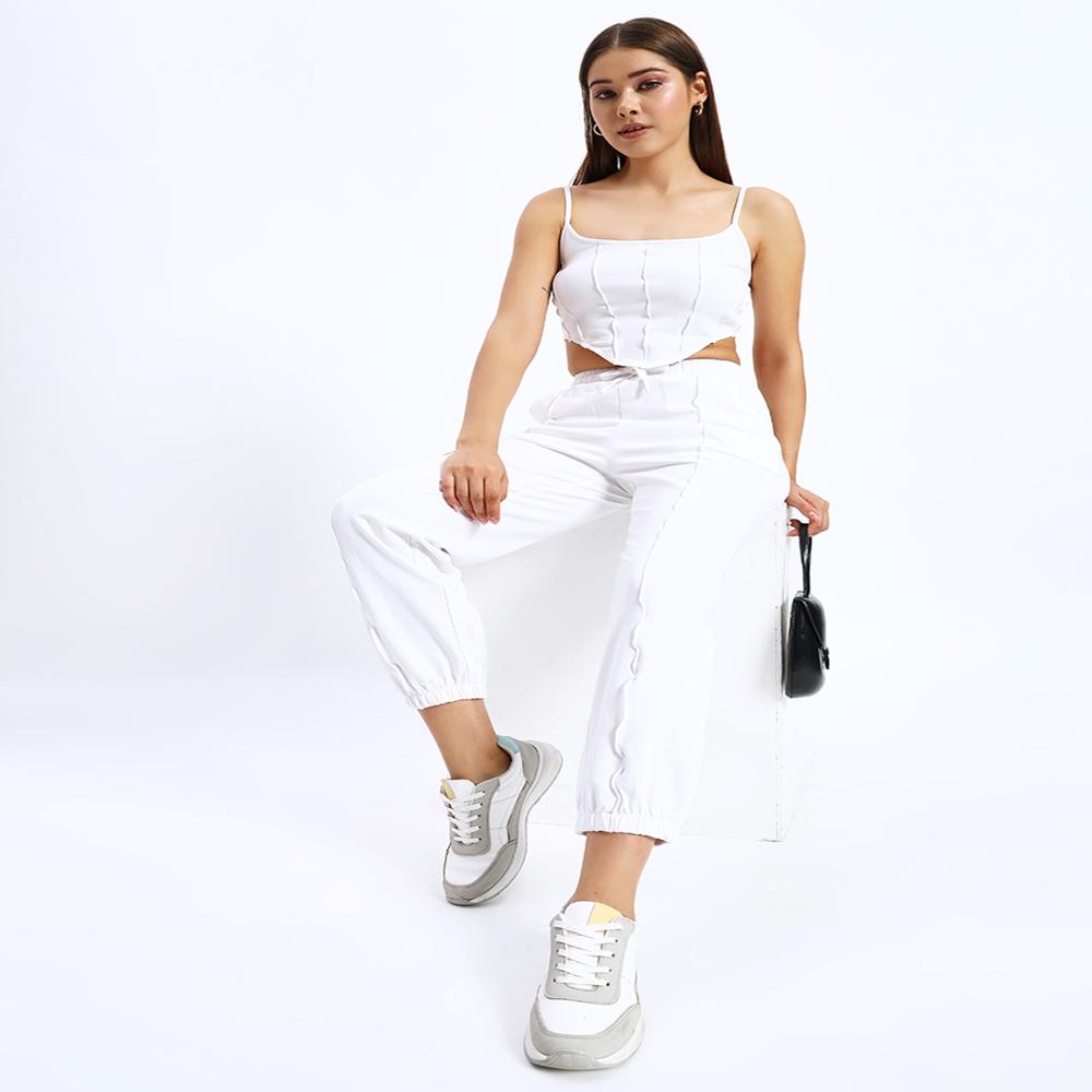 Ladies White Co-ord Set