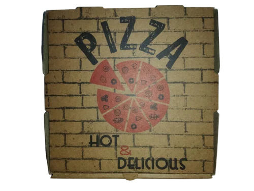 3Ply Corrugated Pizza Box - Finishing: Glossy Lamination
