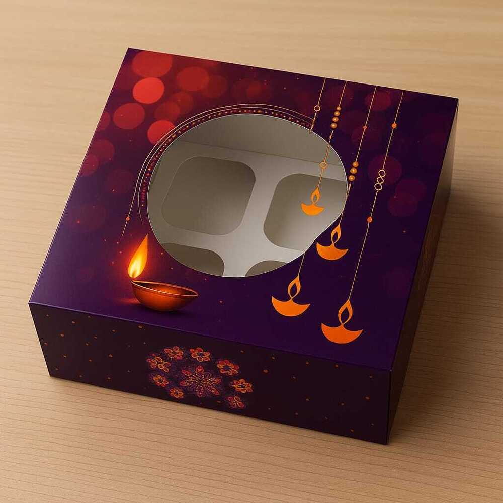 Festive Diwali Sweet Chocolate Gift Packaging Box