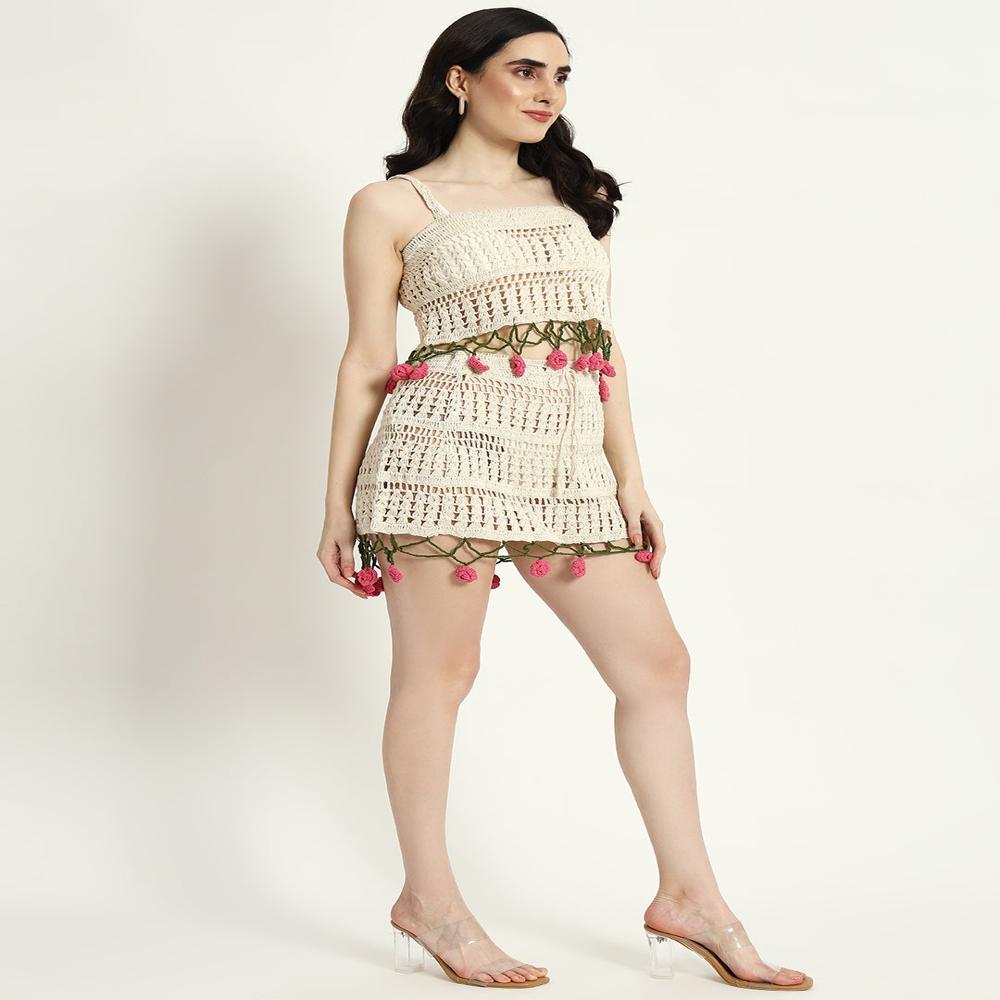Camellia Handmade Crochet Co-ord Set