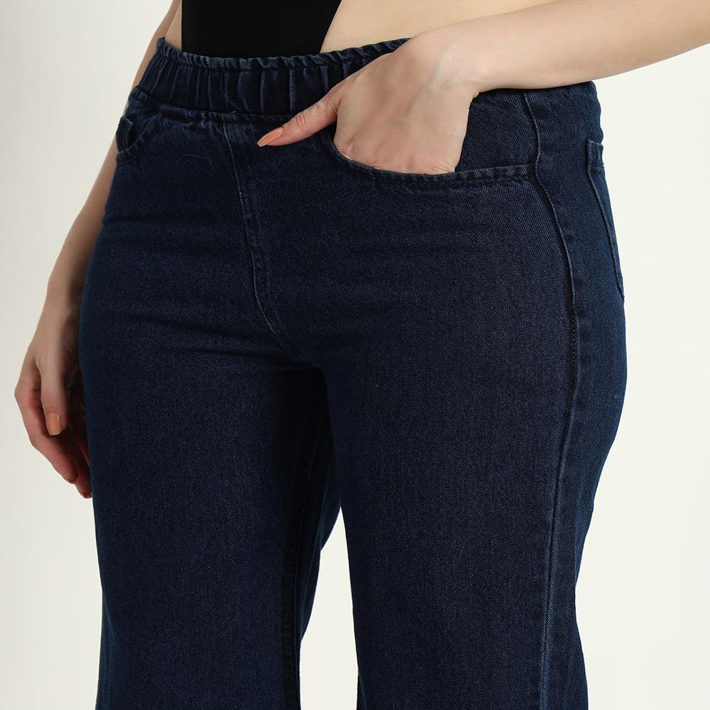 Square Crochet Jeans - Hip Size: Varies By Size (Standard Fit)
