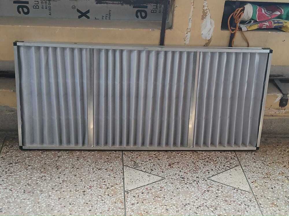 Ahu Pre Filter Replacement In Air Handling Unit Machine