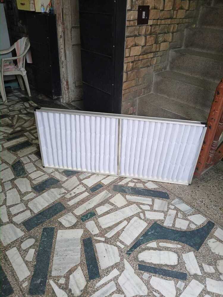 Ahu Pre Filter Replacement In Air Handling Unit Machine