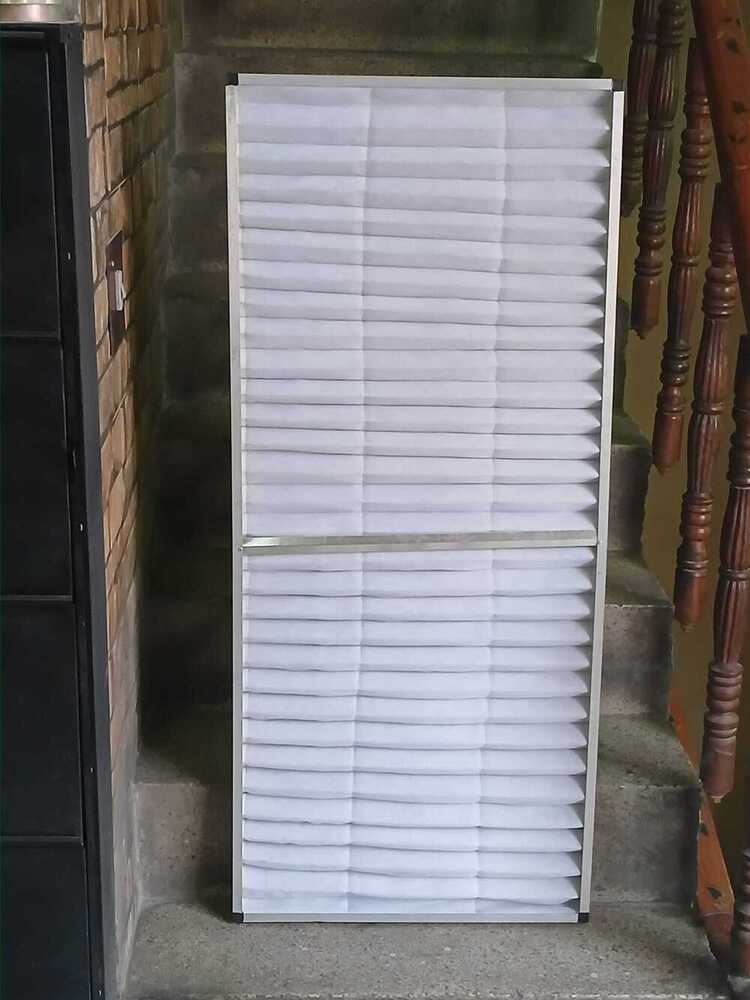 Ahu Pre Filter Replacement In Air Handling Unit Machine