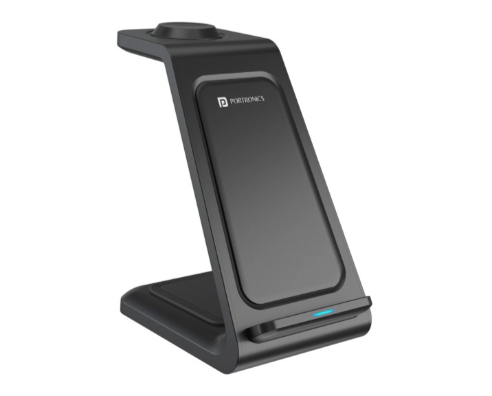 Portronics Freedom 33 3-in-1 15W Desktop Wireless Charging Pad