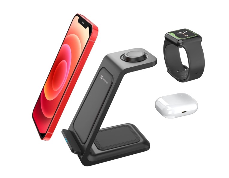 Portronics Freedom 33 3-in-1 15W Desktop Wireless Charging Pad