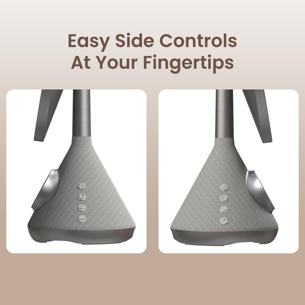 Portronics MOVO 3 in 1 Wireless Charger with 5W Bluetooth Speaker & Makeup Mirror, Qi2 Certified 15W Wireless