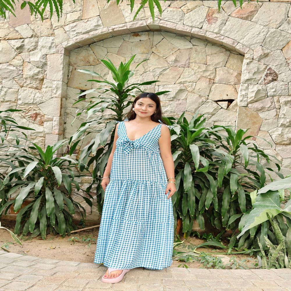 Flora Gingham Dress