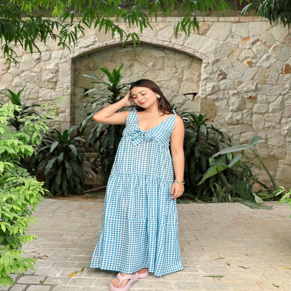 Flora Gingham Dress