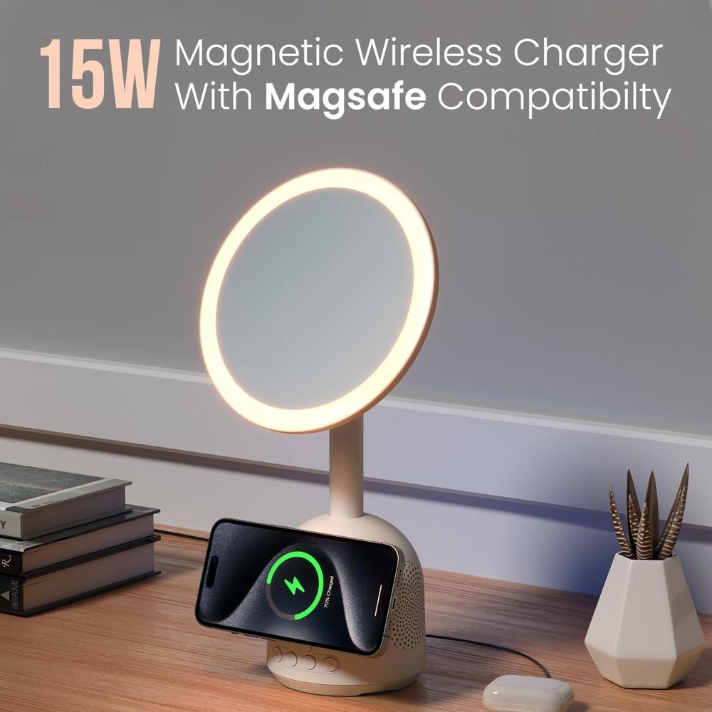 Portronics MOVO II 3 in 1 Wireless Charger with 5W Bluetooth