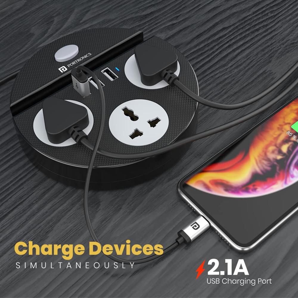 Portronics Power Plate 5 1500W Power Converter with USB