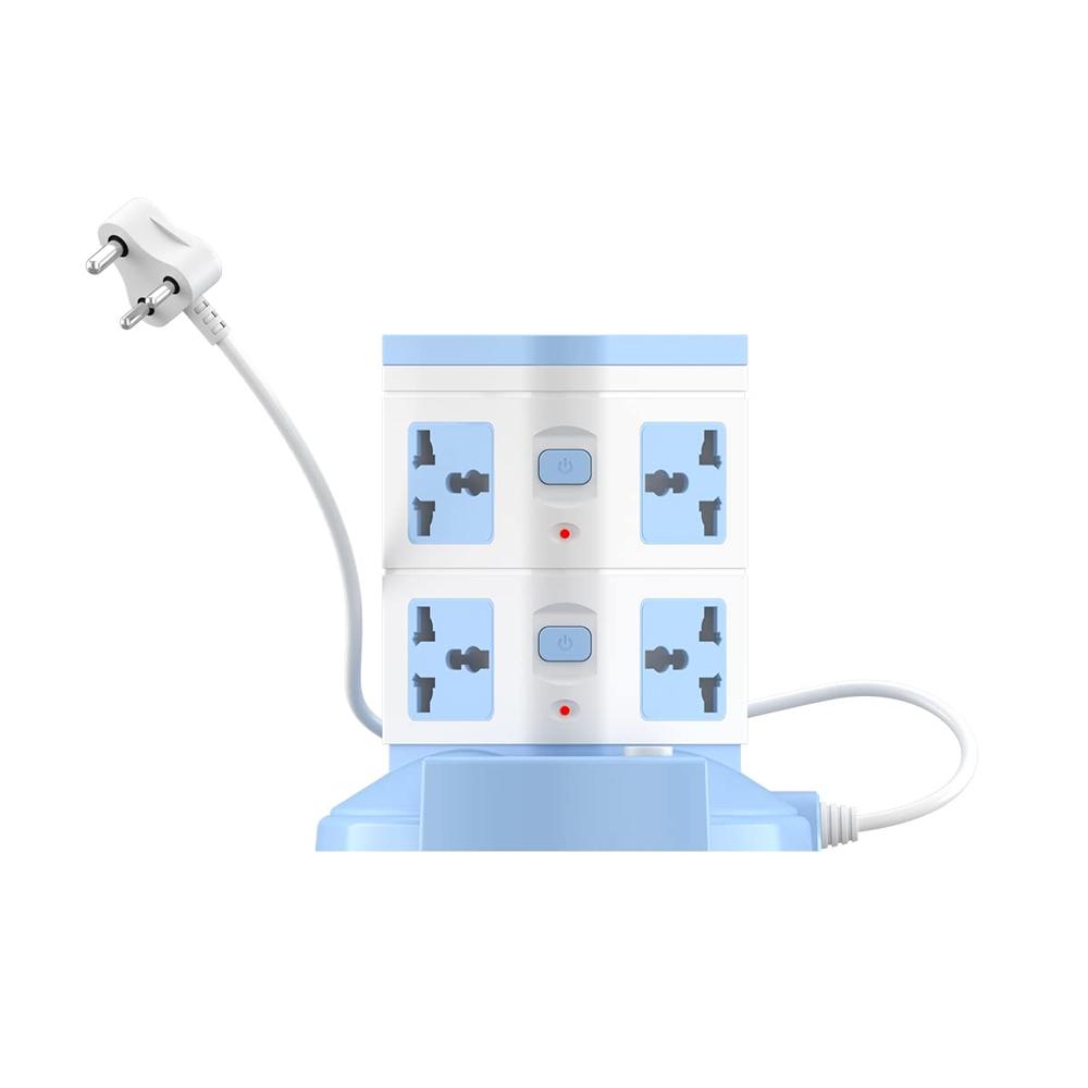 Portronics Power Plate 9 with 3 USB Ports + 8 Power Sockets