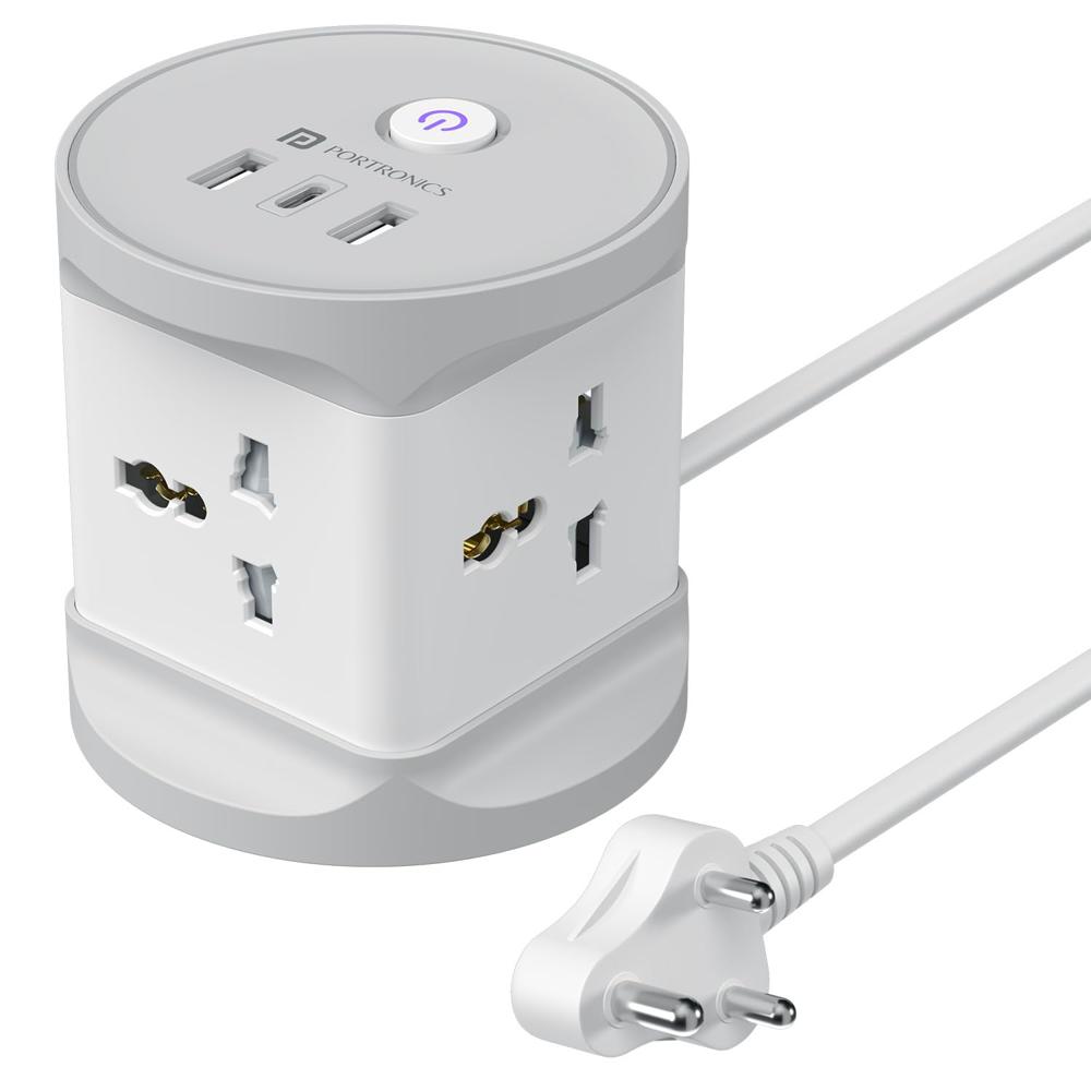 Portronics Power Plate 9 Pro, 2500W 7-in-1 Desktop Charging