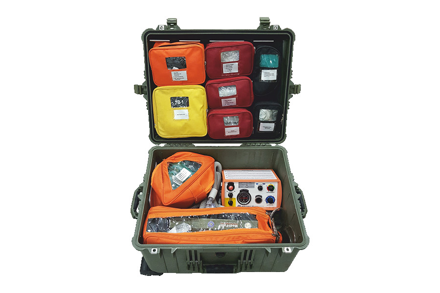 Allied 777 Emergency Resuscitation Kit With Meditec 1200 Resuscitator