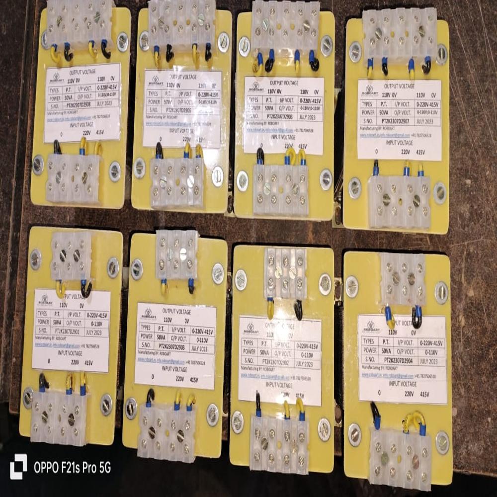0.8 Kva Roboart Single Phase Control Transformer - Dimension (L*w*h): 3x2.8x2 Inch (In)