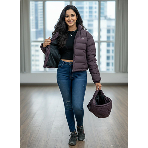 Muted Purple Women's Puffer Jacket