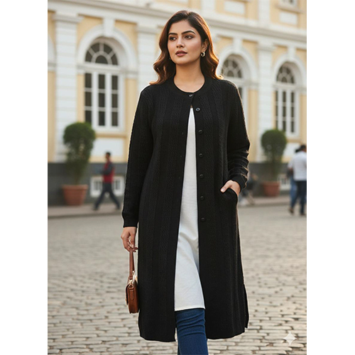 Black Cardigan Sweater