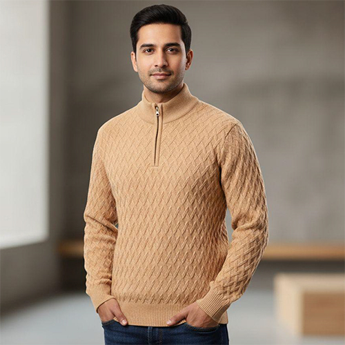 Beige Mens Sweatshirt