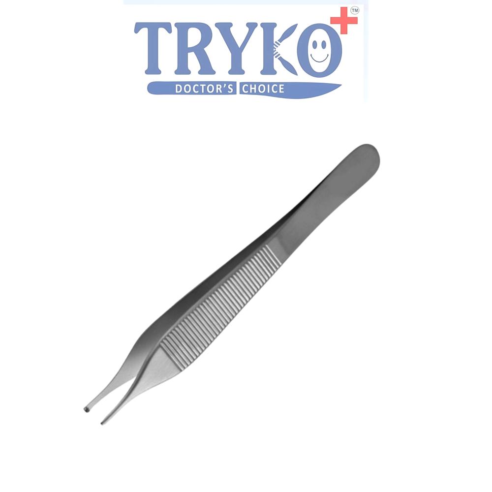Adson Dissecting Forceps Toothed 5 Inch Brand Tryko+ - Surface Finish: Satin