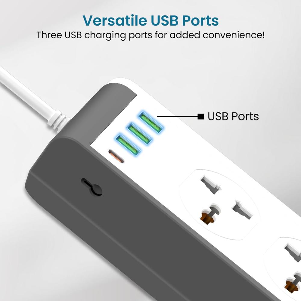 Portronics Power Plate 14 Extension Board with 10 Universal