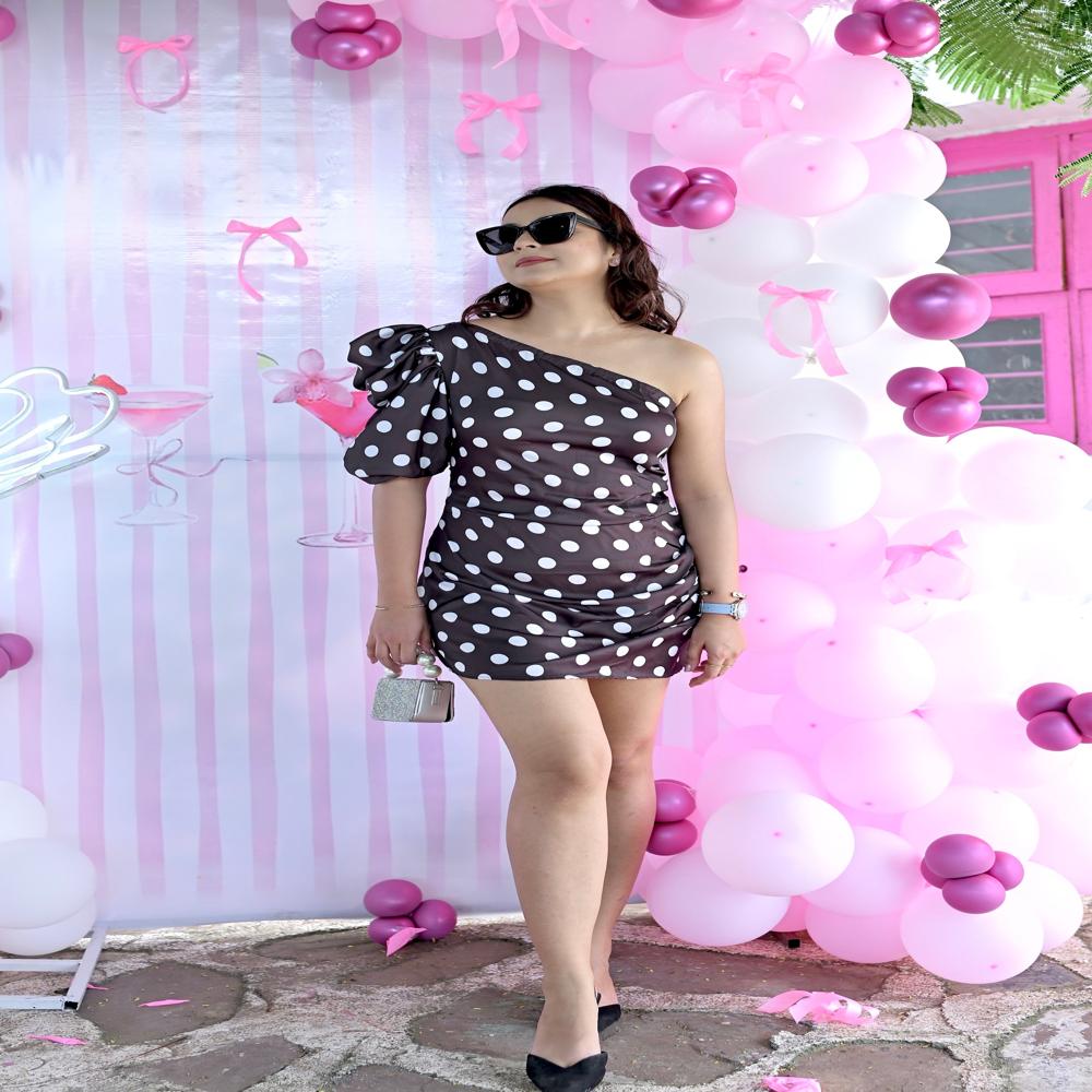 Paris PolkaDot Mini Dress