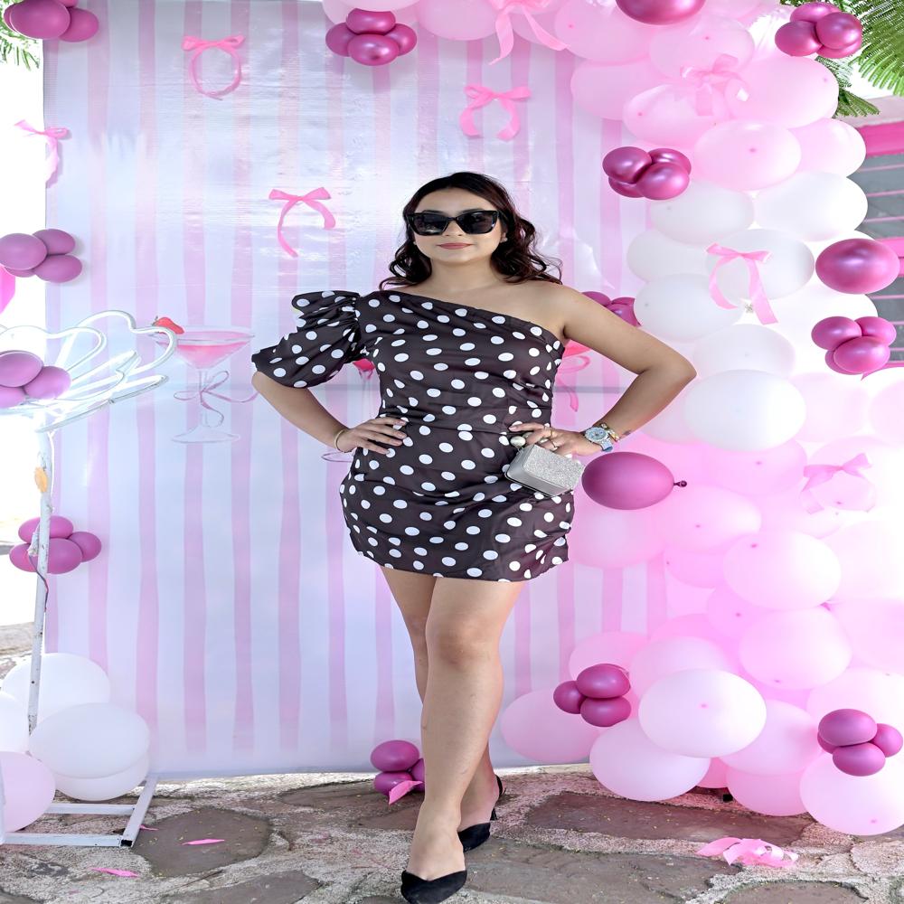 Paris PolkaDot Mini Dress