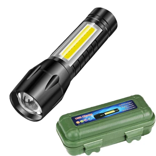 Small Sun 913b Rechargeable Torch - Body Material: Plastic
