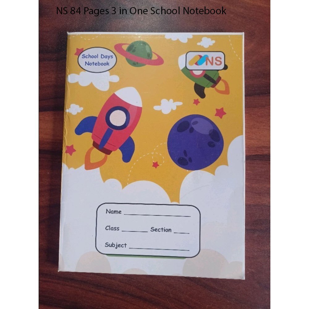 NS 84 Pages 3 in One School Notebook