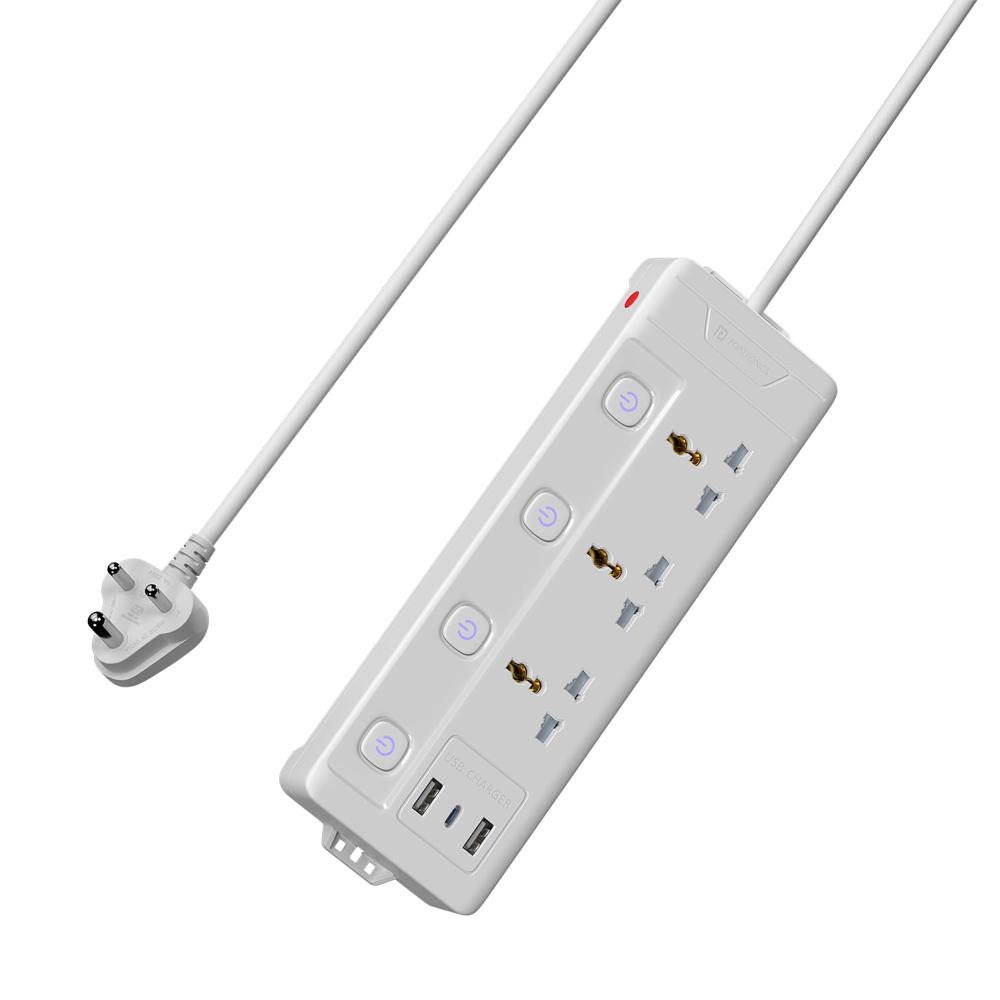 Portronics Power Plate 18 Extension Board with 3 Universal
