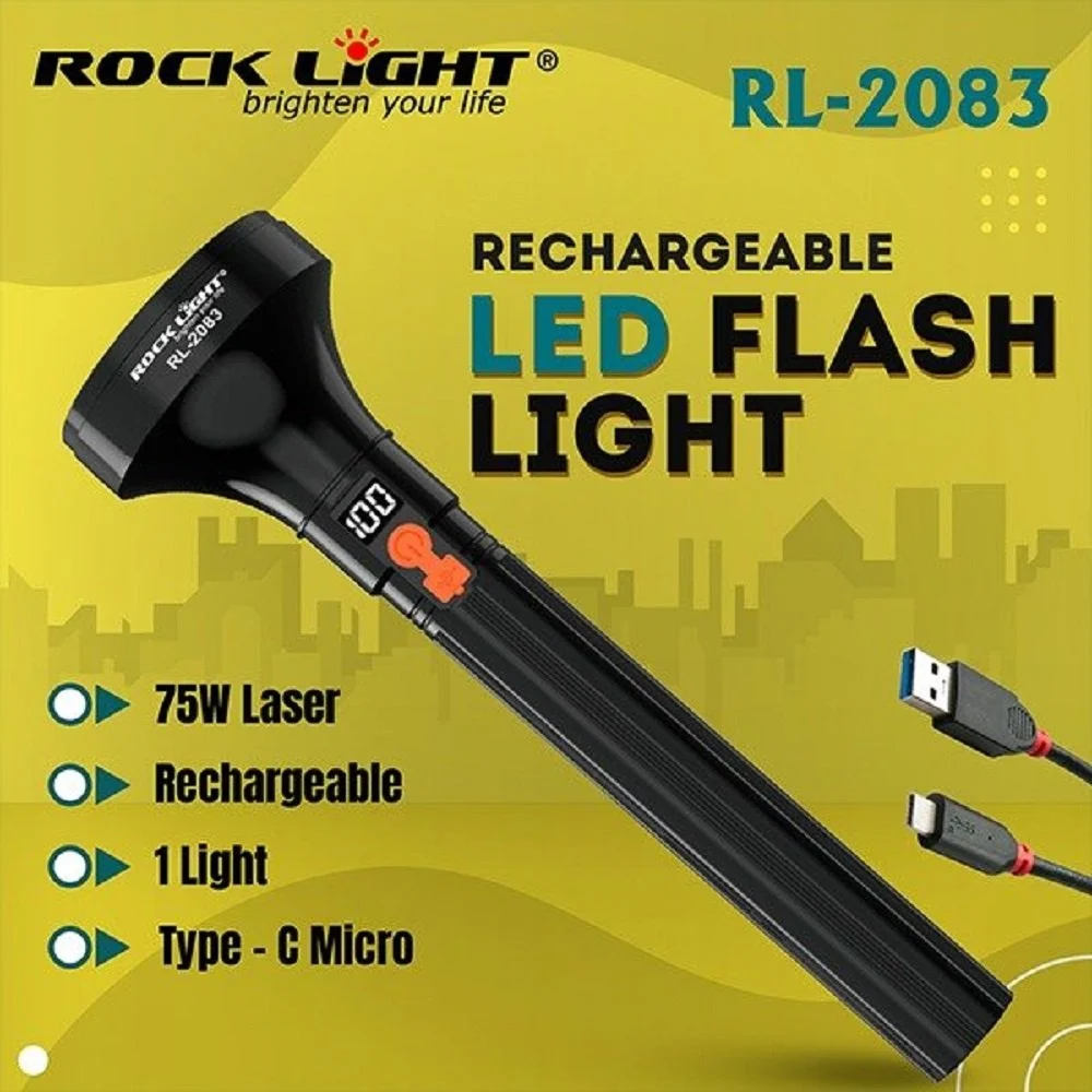 Rock Light RL-2083 Box Pack Rechargeable Torch