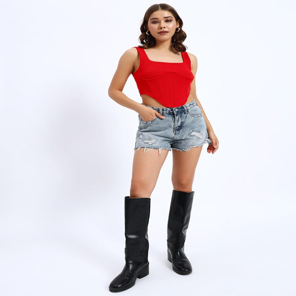 Tennis Red Corset - Length: Knee Length