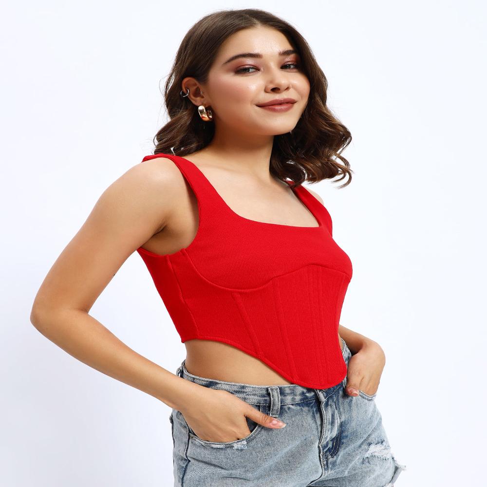 Tennis Red Corset - Length: Knee Length